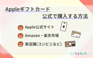Appleギフトカードを公式で購入する方法